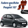 Coprisedili Peugeot 107 jeans nero